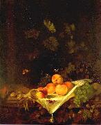 CALRAET, Abraham van Still-life with Peaches and Grapes USA oil painting artist